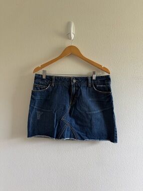 Gap 100% cotton Dark Blue Denim Mini Skirt size 8